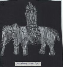 Grave Rubbing of Elephant Chester England Vintage Late 70 s Size 9  x 8.5  picture