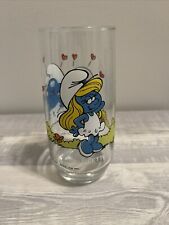 Vintage Peyo Smurf Glass 1982 Smurfette picture