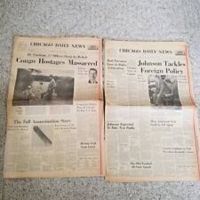 Chicago Daily News Nov 25, 1964 Nov 27 1963 newspapers RED ARROW picture