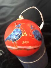 Dillards 4th in Series 12 Days of Christmas Ornaments 2010 Four Calling BirdsNIB picture