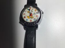 VTG Disney Mickey Mouse Lorus Musical World Flags Watch picture