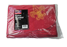 Vtg Boy Scouts Of America Official Red Patch Blanket 55290 1996 New Old Stock picture