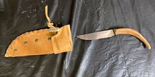 Vintage Okapi Knife Made In Germany With Leather Sheath picture