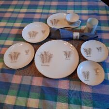 2 Sets of Gold Bamboo 901 Dinnerware by Fukagawa 20 Pieces Total. Mult Available picture
