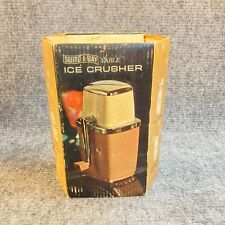 MCM Swing-A-Way Ice Crusher Turn Handle Top Loaded Tabletop Barware Original Box picture