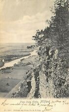 Milford Pennsylvania~Cliff Top to Valley~Delaware River~1904 B&W Nat'l Art View picture