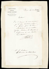 BETTINO RICASOLI - AUTOGRAPH LETTER SIGNED 07/23/1861 picture