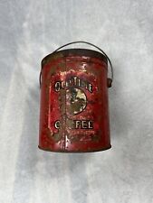 Vintage 3lb Old Time Coffee Tin Can w/ Original Lid & Paper Label Wilson Coffee picture