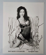 Taylor St. Claire HOT BODY COVERGIRL SIGNED AUTOGRAPHED 8 x 10 PHOTO picture