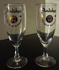 *Lot of 2* ANDEKER *Pabst The Beer Supreme* Stem BEER GLASSES *FREE SHIPPING1 picture