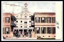 New Orleans LA Postcard Charity Hospital Double Posted 1907  pc213 picture