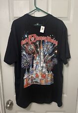 Disney Castle Fireworks Adult Medium MD Shirt New Mickey Minnie Donald Goofy picture