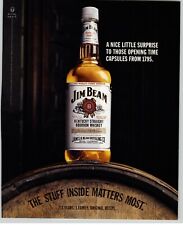 2006 Jim Beam Southern  Whiskey Bottle On Barrel Photo Art Vintage Print Ad picture