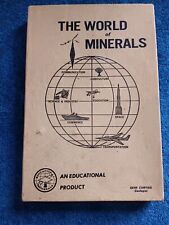 1960s THE WORLD OF MINERALS Science Class Box 16 ROCKS Kid STEM Gene Curtiss VTG picture