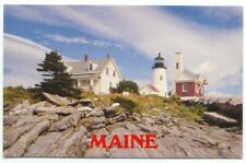Maine Lighthouse Pemaquid Light House Postcard  picture