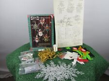 Vintage Lee Wards 6 Snowflake Christmas Ornaments DIY Kit 14-38563 picture