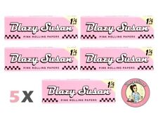 BLAZY Susan 1 1/4 Size Rolling Papers (5 Packs) - 50Leaves PER Pack, Pink picture