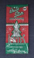 5 Boxes Brite Star Shiny Silver Icicle Tinsel 2000 18