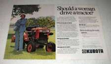 1979 Kubota Tractor Ad - Should a Woman Drive? picture
