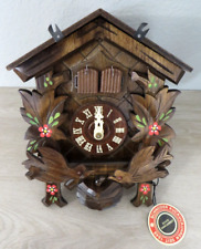 New Never Used Vintage Antique Anton Schneider Painted Cuckoo Clock with music picture