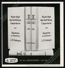 1963 J.D Salinger Raise High The Roof Beam Carpenters book release vtg print ad picture