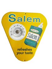 Vintage 50s Salem Cigarettes Tin Thermometer Advertisement picture