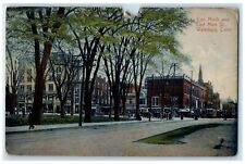 1908 Corner North And East Main Street Buildings Waterbury CT Posted Postcard picture