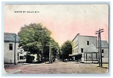 c1910's South Street View Dirt Road Gazebo Tully New York NY Antique Postcard picture