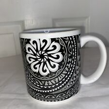 Tribal Fish Hook Hawaiian Samoan Polynesian Print Large Stoneware Coffee Mug picture