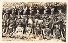 1936 RPPC Native Samoa Women Nurses Buy Bonds Cancel SF Stamp Group Photo picture