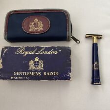 Vintage Royal London Gentlemens safety Razor In Case Style No. 52 estate sale picture