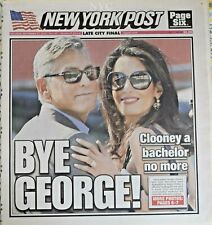George Clooney Amal Alamuddin Set To Wed New York Post September 27 2014 🔥 picture