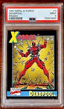 1991 Marvel Impel Deadpool RC Promo #3 Rookie Card X-Force PSA 9 Mint New Grade picture