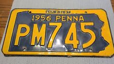 Vintage 1956 Pennsylvania License Plate picture