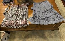 Lot of 2 VINTAGE  1950s half APRONS good condition (Z2) picture