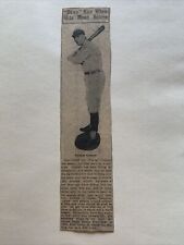 Tiny Graham Oklahoma City Indians Minor Leagues 1921 Baseball 2X9 Panel RARE picture