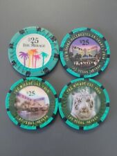 Mirage Las Vegas $25 casino chip lot of 4 picture