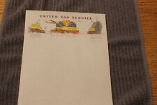 1930's? United Van Service full color shipping letterhead picture