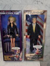 Talking Presidents Donald Rumsfeld & Ann Coultre 12 Inch Dolls NEW IN BOX  picture