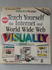 Teach Yourself the Internet and World Wide Web VISUALLY -Vintage 1997 Book Geek picture
