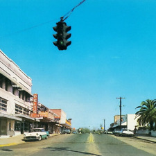 Bonifay Florida Wauksha Street Postcard 1950s Delt's Store Shops Old Cars B1391 picture