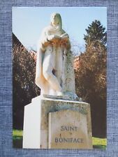 Saint Boniface Statue of Credition Vintage Postcard posted 1999 England Europe picture