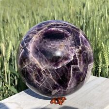 22LB Natural dreamy amethyst Quartz hand Carved ball mineral crystal Reiki picture