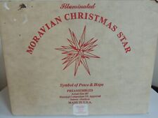 NOS Vintage USA Illiminated Moravian Christmas 18