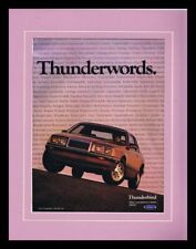 1985 Ford Thunderbird 11x14 Framed ORIGINAL Vintage Advertisement picture