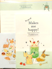 Pokemon Makes Me Happy Volume Letter Set / KAMIO Made in JAPAN Pikachu Eevee picture