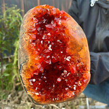 4.6LB Natural citrine geode quartz cluster crystal cathedrals specimen healing picture