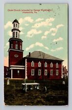 Alexandria VA-Virginia, Christ Church, Religion, Antique Vintage c1913 Postcard picture