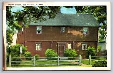 Indian House Old Deerfield Mass C1900's DB Postcard N11 picture