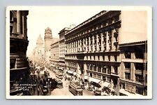 San Francisco CA-California RPPC The Emporium Market Street 1920 Old Postcard picture
